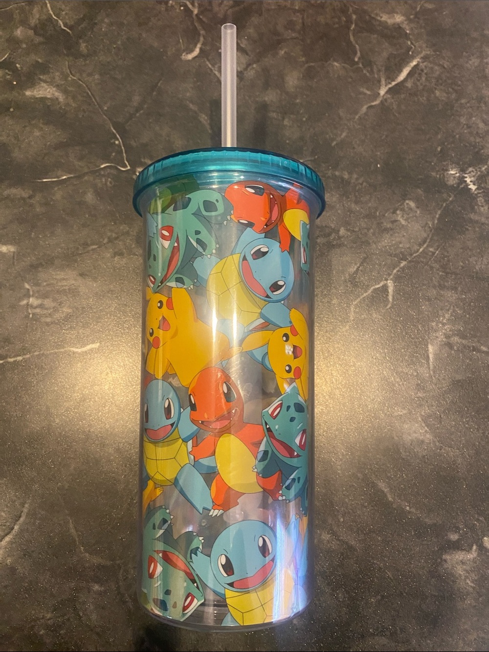 20 Ounce Pokémon Tumbler,Bulbasaur, Charmander, Pikachu & Squirtle